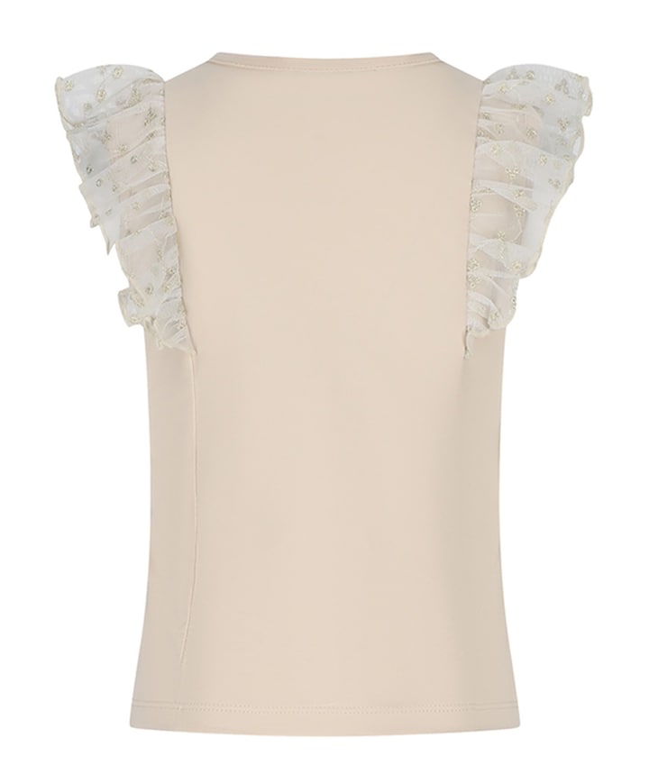 Meisjes t-shirt beige