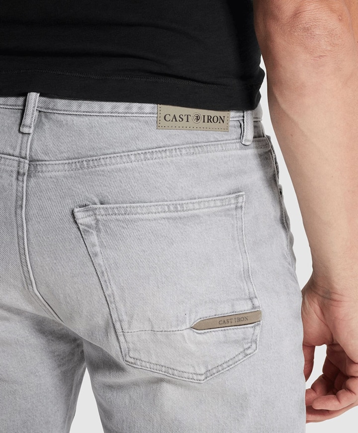 VALVER SHORTS WASHED SUMMER GREY heren korte broek grijs