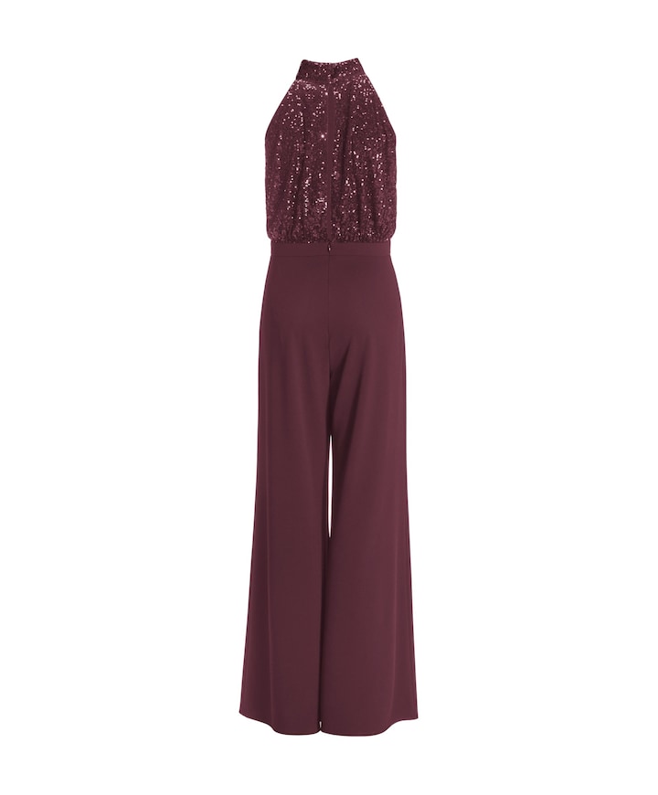dames jumpsuit bordeaux