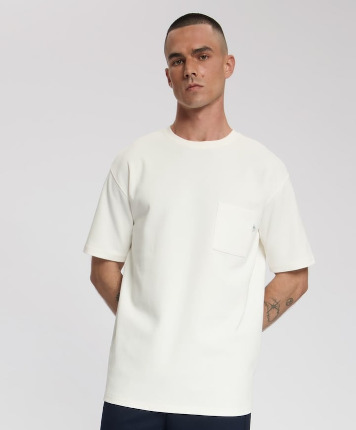 Heren T-shirt ecru