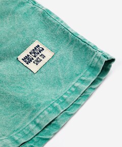 Woven bermuda jongens korte broek groen