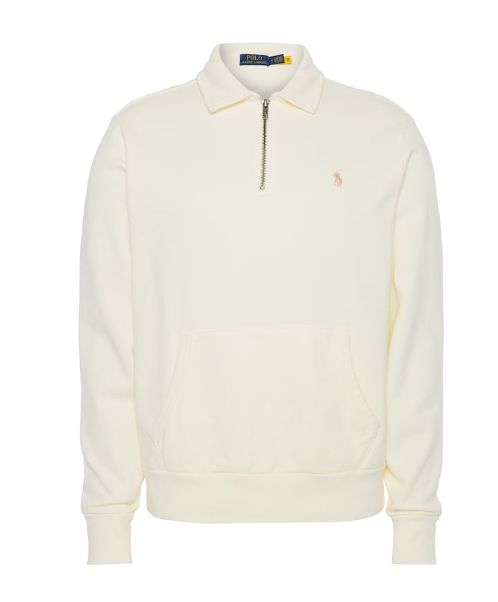 Sweater met rits ecru