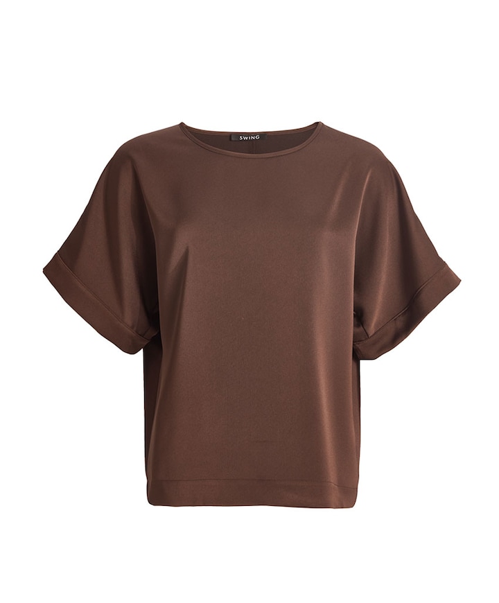 Dames top bruin
