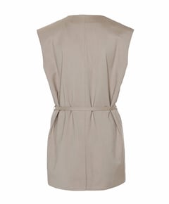 Dames gilet beige
