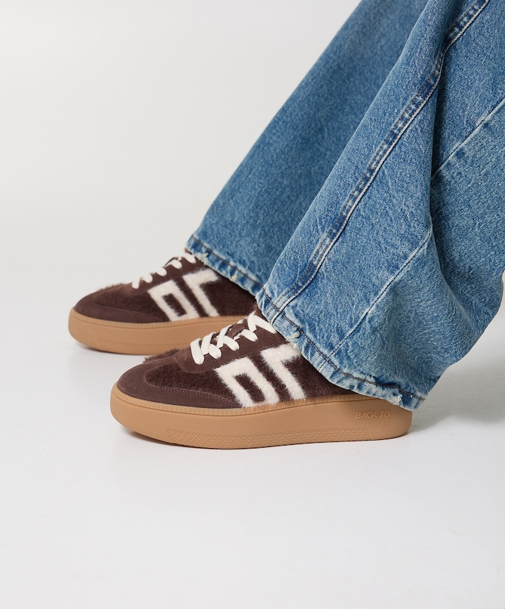 XXL dames sneakers bruin