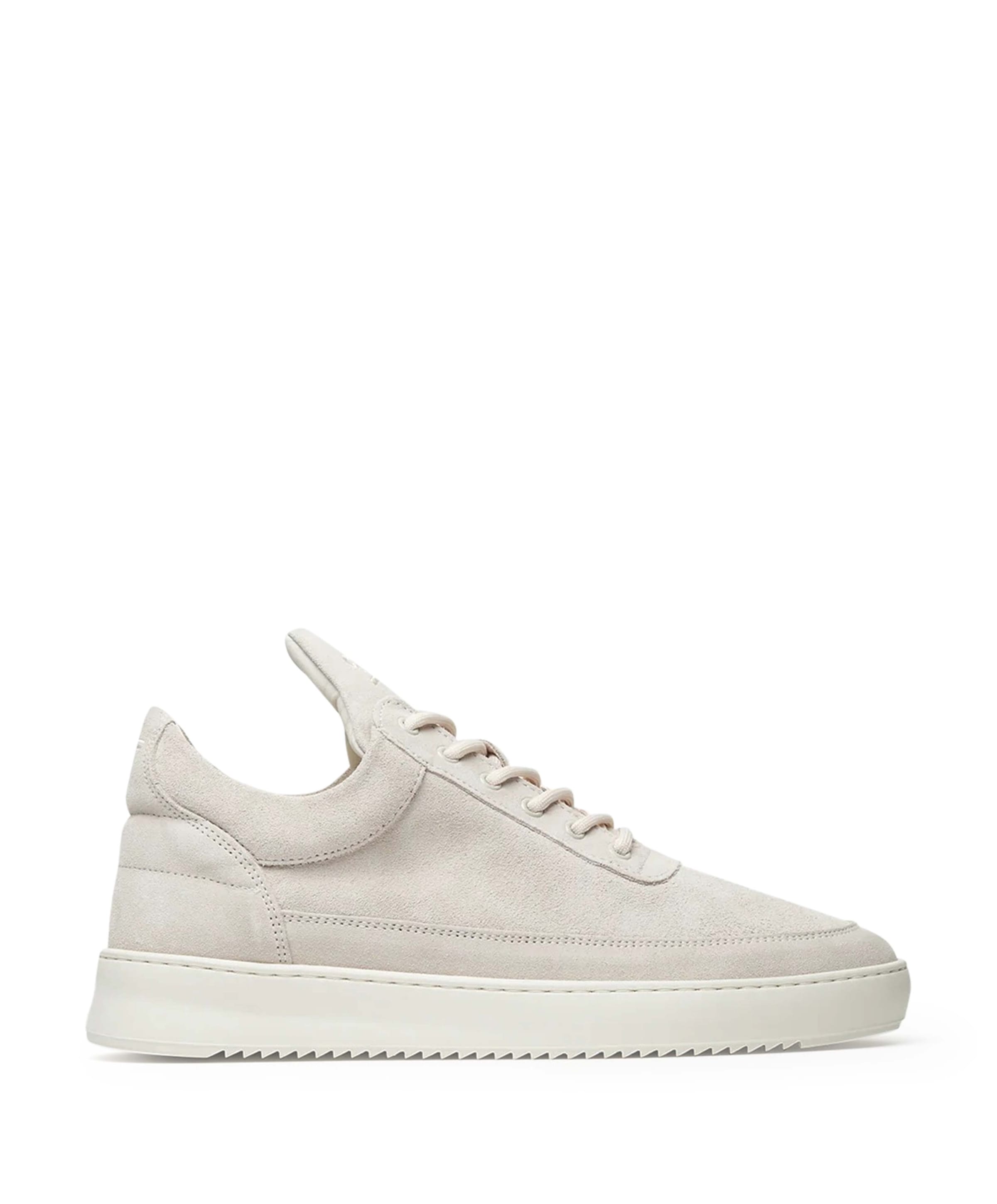 Low Top Suede Organic heren sneakers ecru