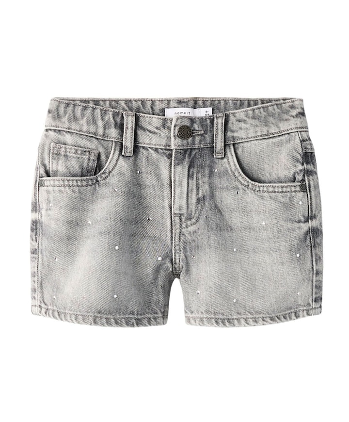 NKFROSE REG DNM SHORTS 6042-AC NOOS meisjes korte broek grijs