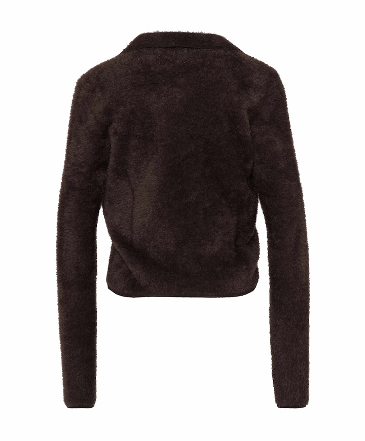 Dames vest bruin