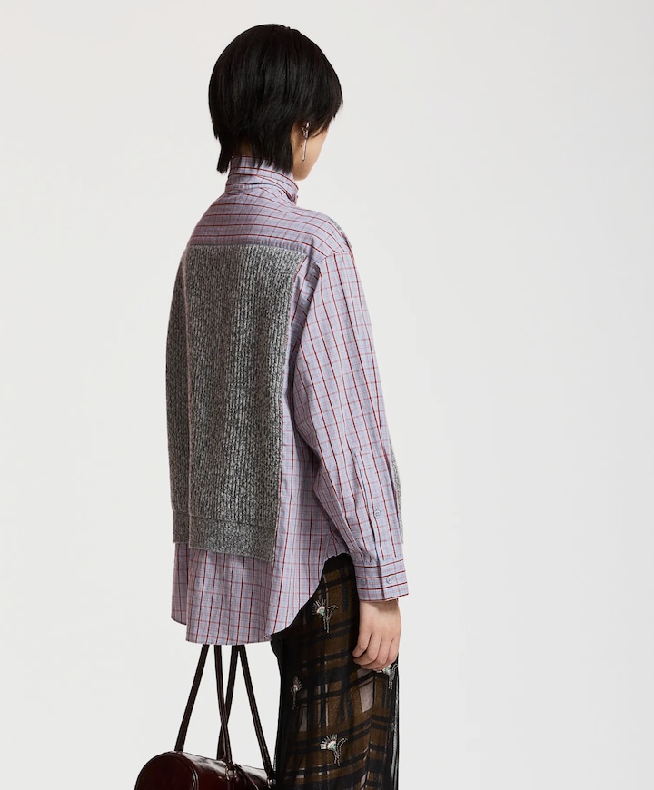 Dames blouse grijs