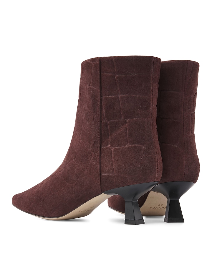 Suzy Franky dames enkellaarzen bordeaux