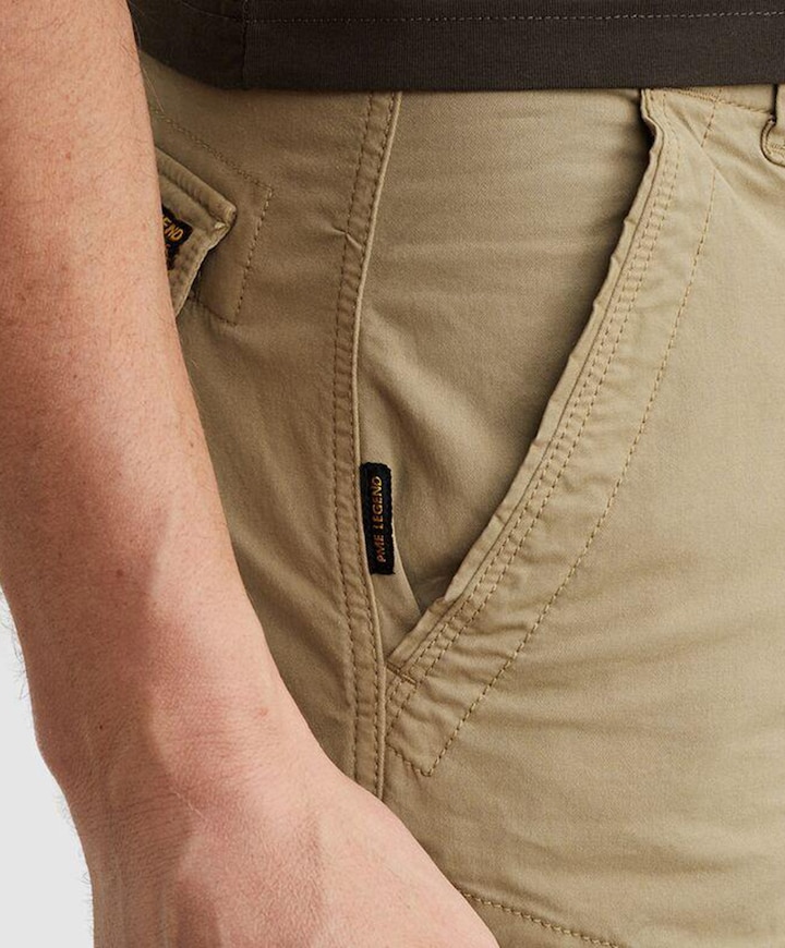 NORDROP CARGO SHORTS STRETCH TWILL heren korte broek beige
