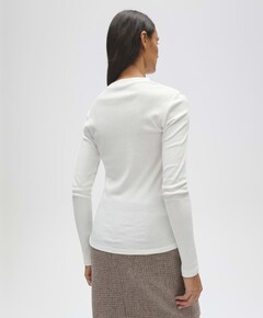 Dames longsleeve ecru