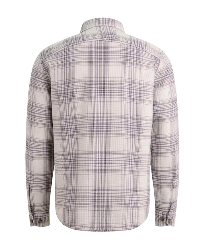 Heren overhemd lange mouw beige