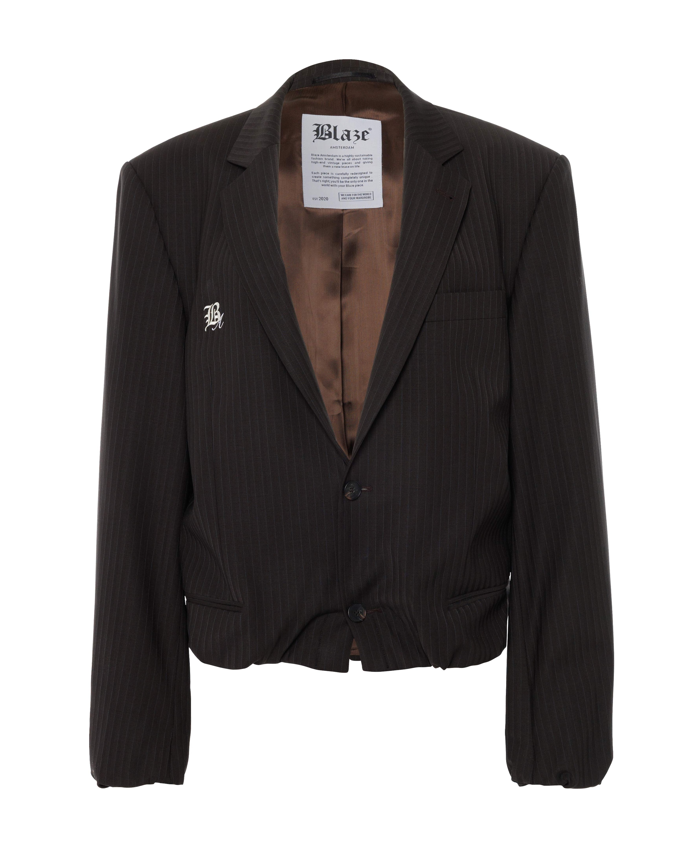 Dames blazer bruin
