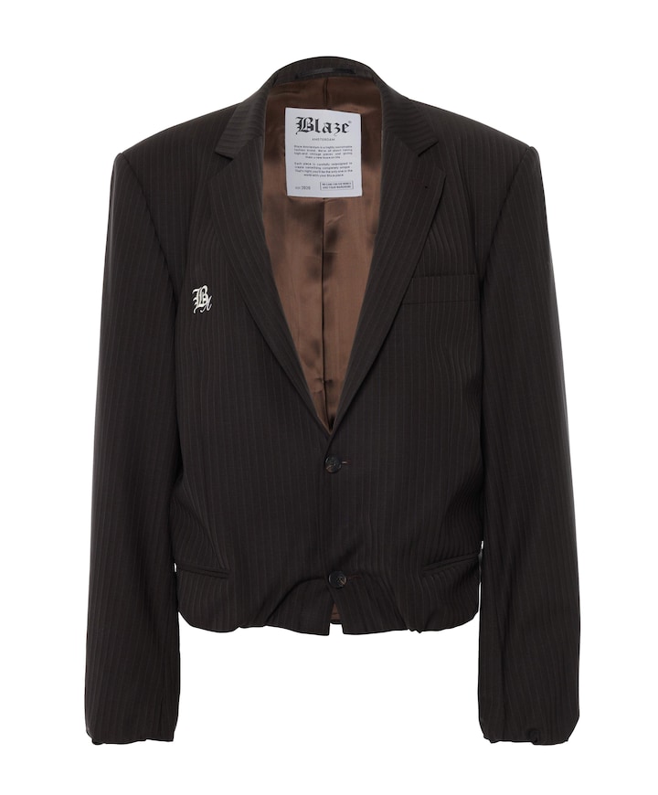 Dames blazer bruin