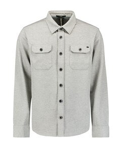 Heren overshirt grijs