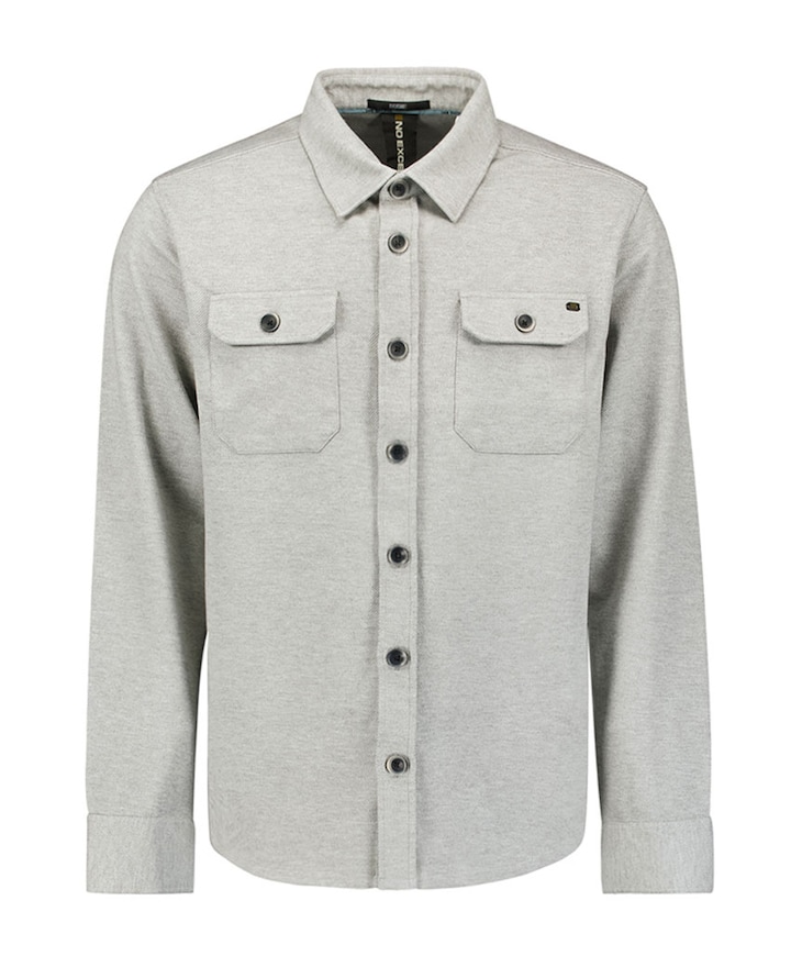Heren overshirt grijs