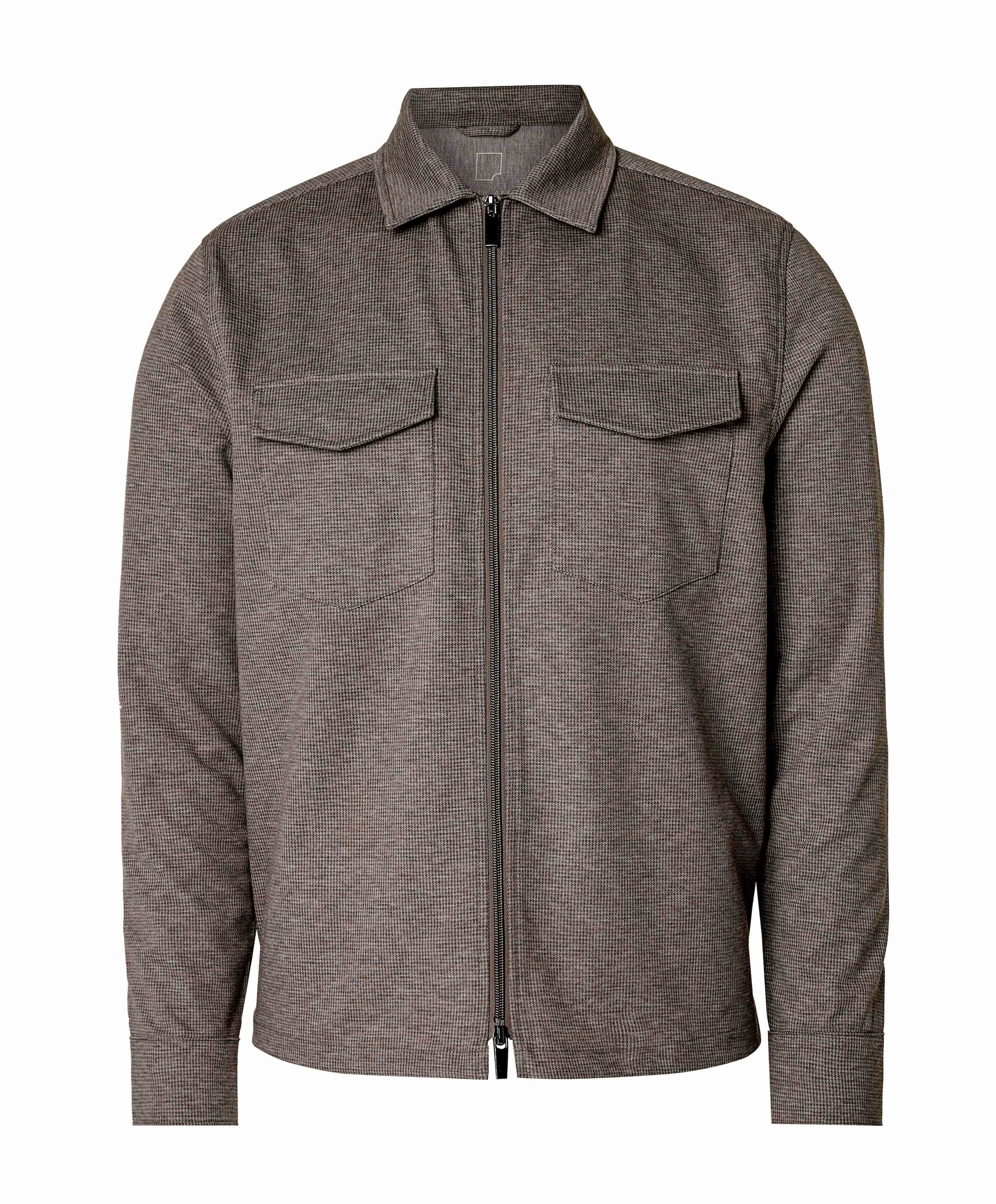 Heren overshirt bruin