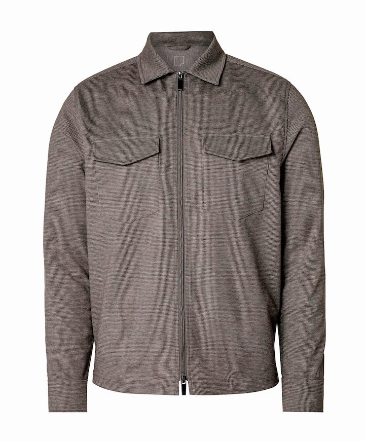 Heren overshirt bruin
