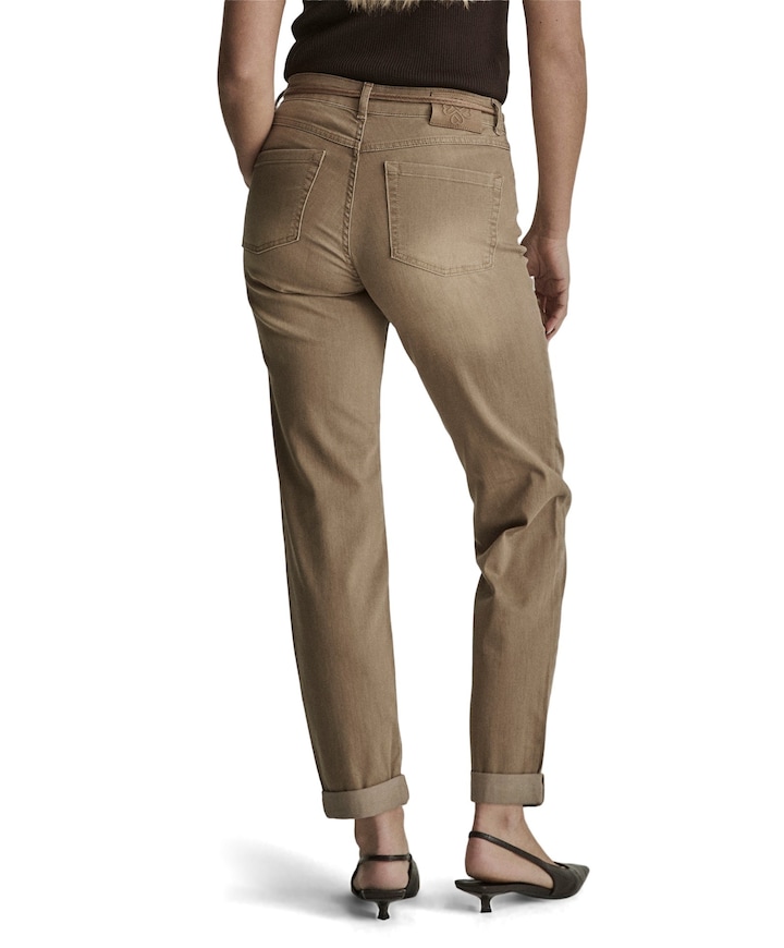 Bobby - Vintage Denim - 630 - Green dames jeans beige