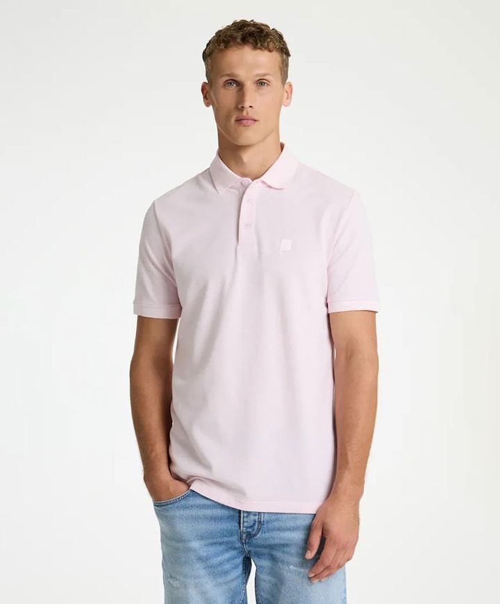Heren polo roze
