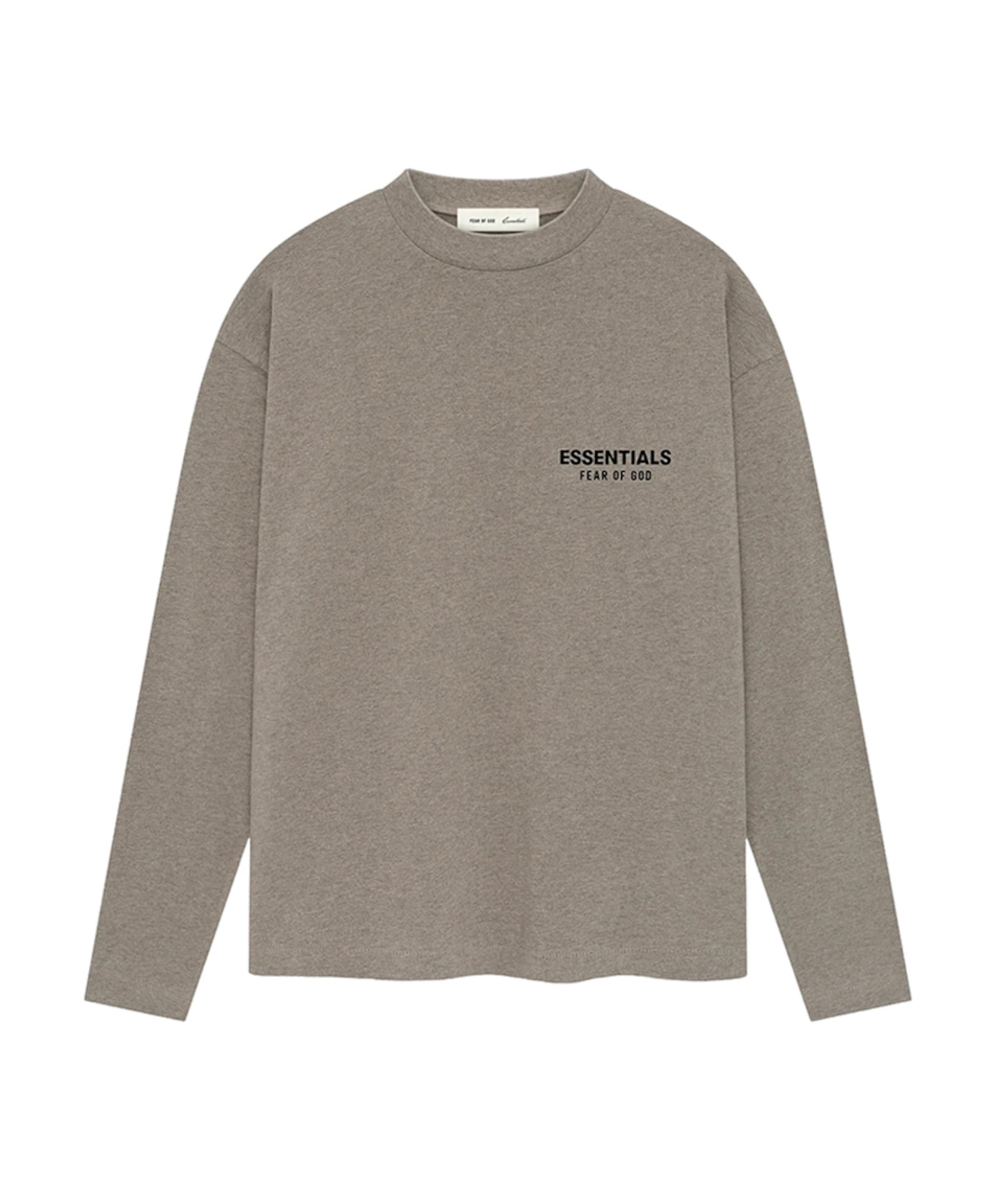 Heren longsleeve beige