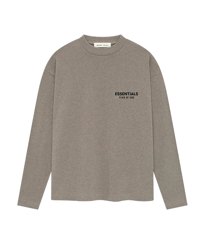Heren longsleeve beige