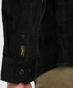 Heren overhemd lange mouw zwart