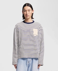 Heren longsleeve blauw