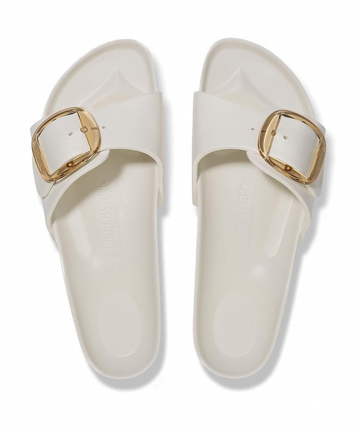 Madrid Big Buckle EVA Women  dames badslipper ecru