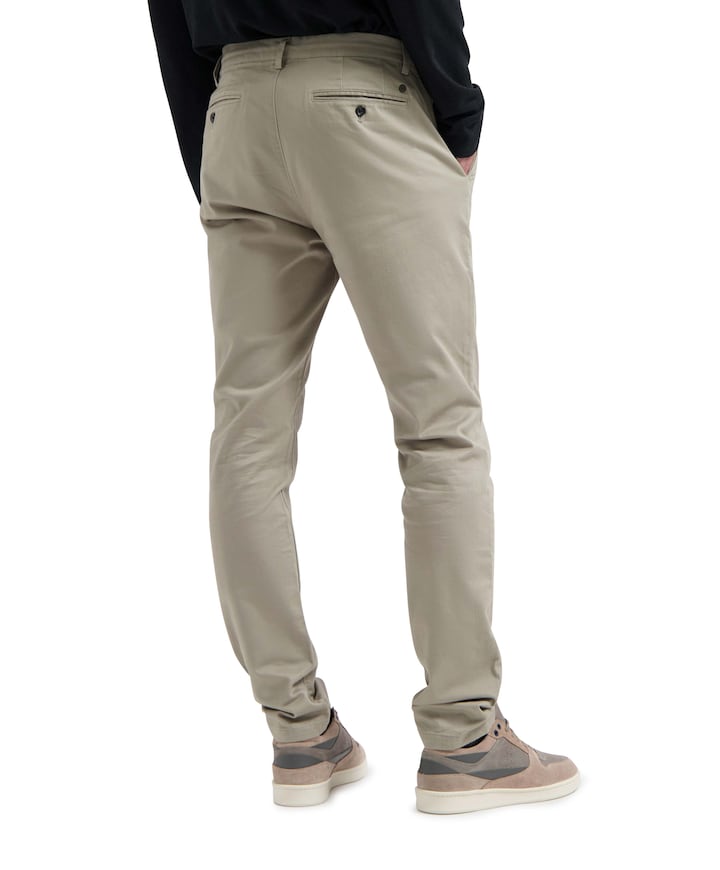 Lancaster Twill Knit Tapered Jogger heren broek grijs