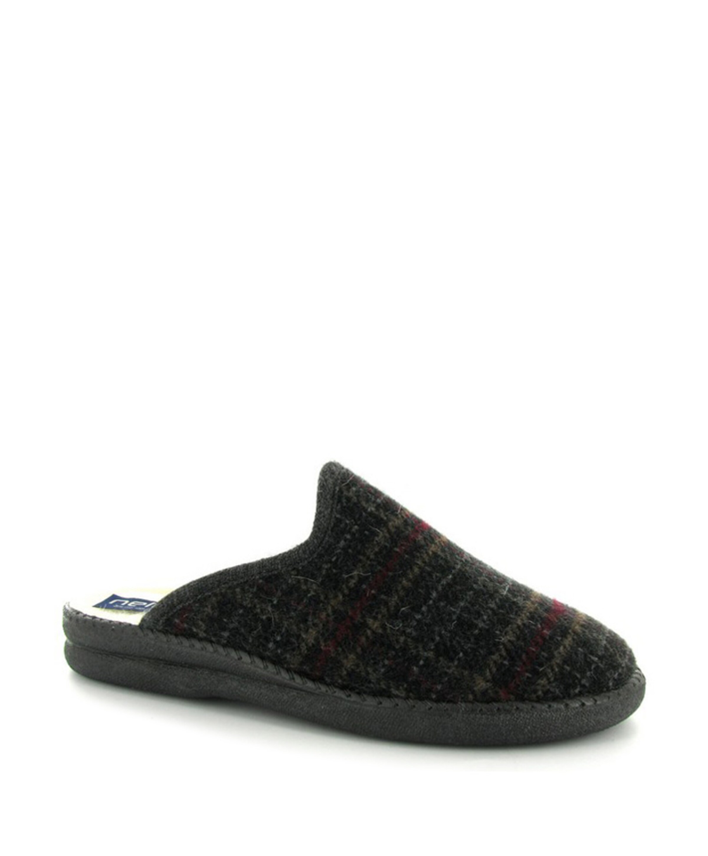 neles muil wol  heren pantoffels zwart