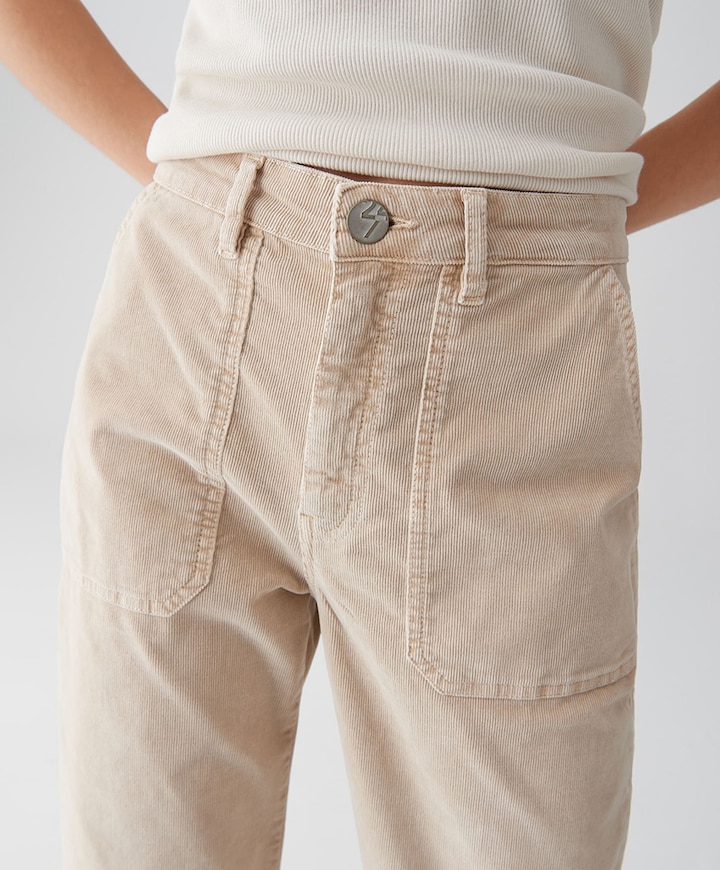 Lissie babycord broek beige