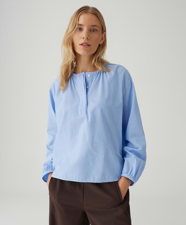 Dames blouse blauw