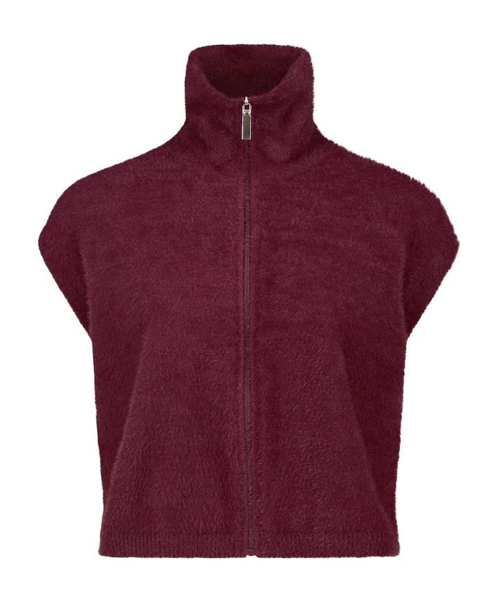 Dames gilet bordeaux