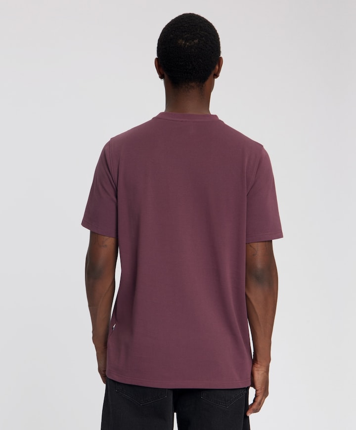 Heren T-shirt bordeaux