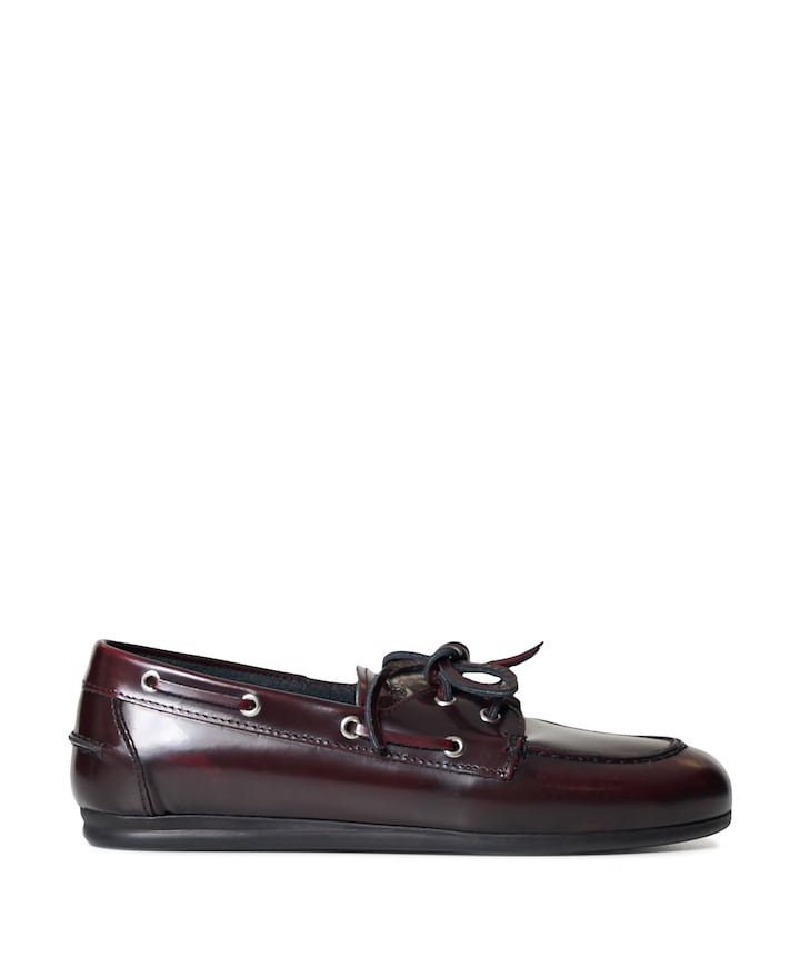 Boat loafer dames loafers bordeaux