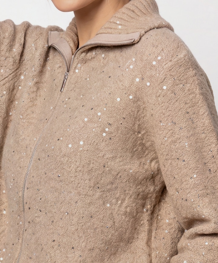 Dames vest beige