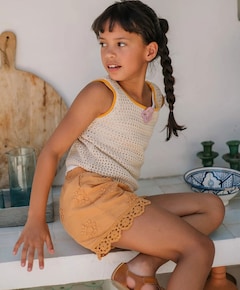 Fanny short meisjes korte broek bruin