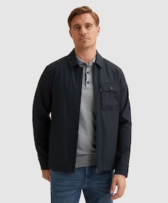 Heren overshirt blauw