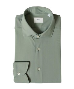 Heren overhemd lange mouw groen