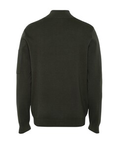 Heren trui met rits groen