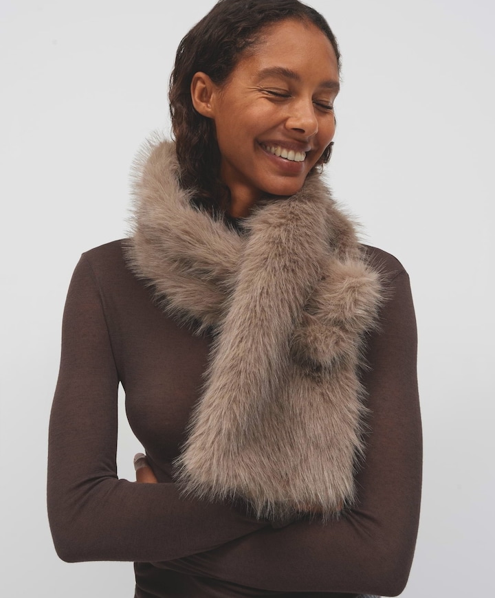 Dames sjaal beige