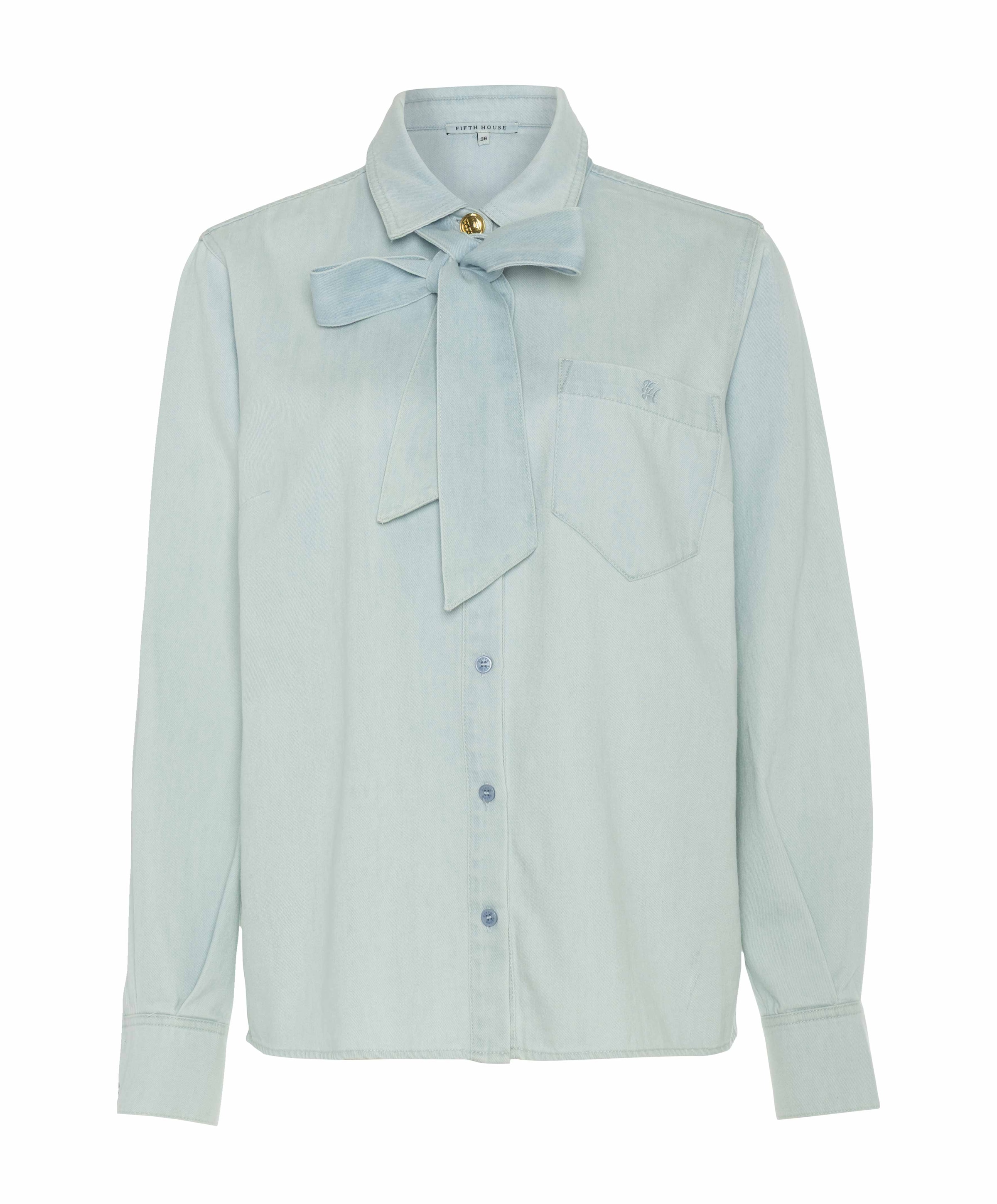 Dames blouse blauw