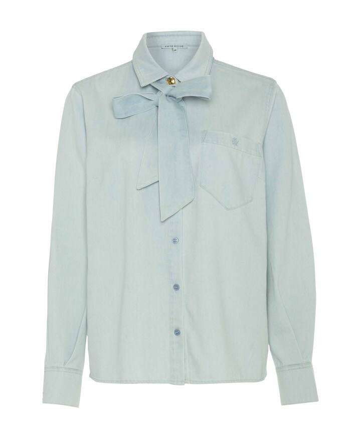 Dames blouse blauw