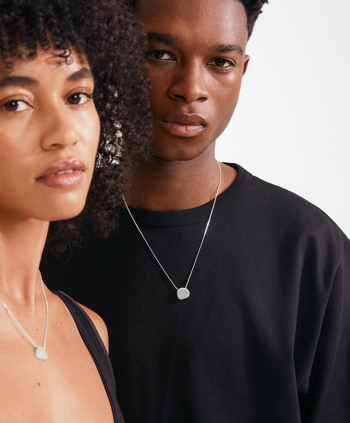 Dames ketting zilver