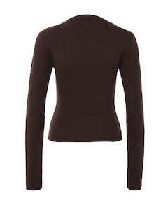 Dames longsleeve bruin