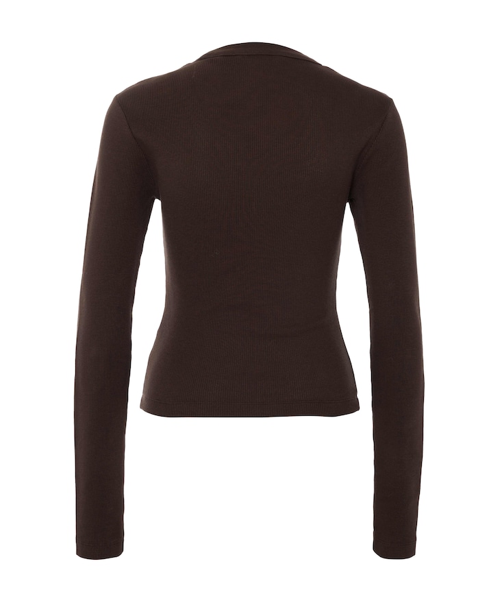 Dames longsleeve bruin