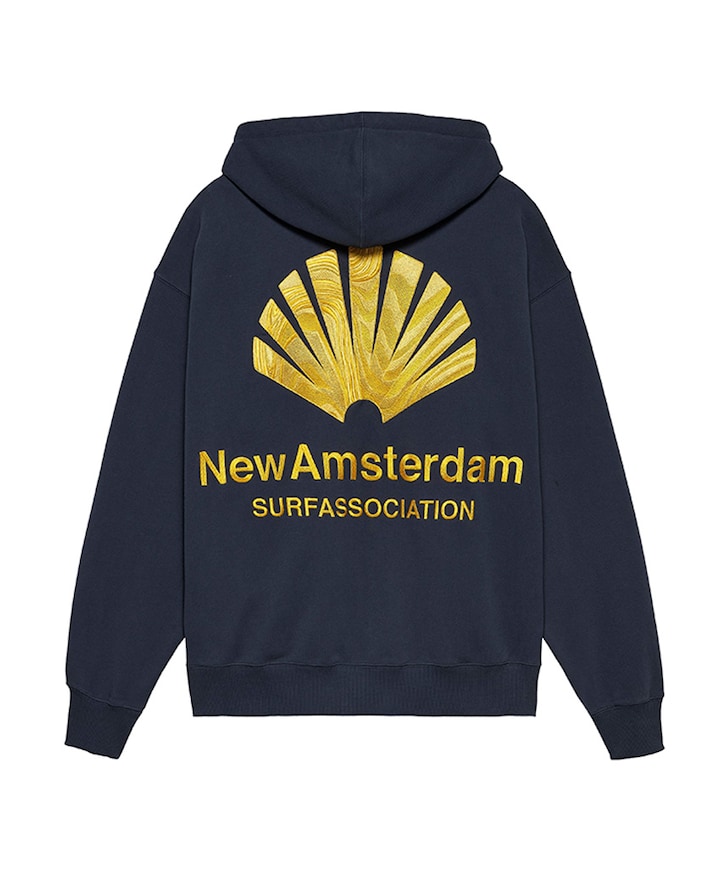 Heren hoodie blauw