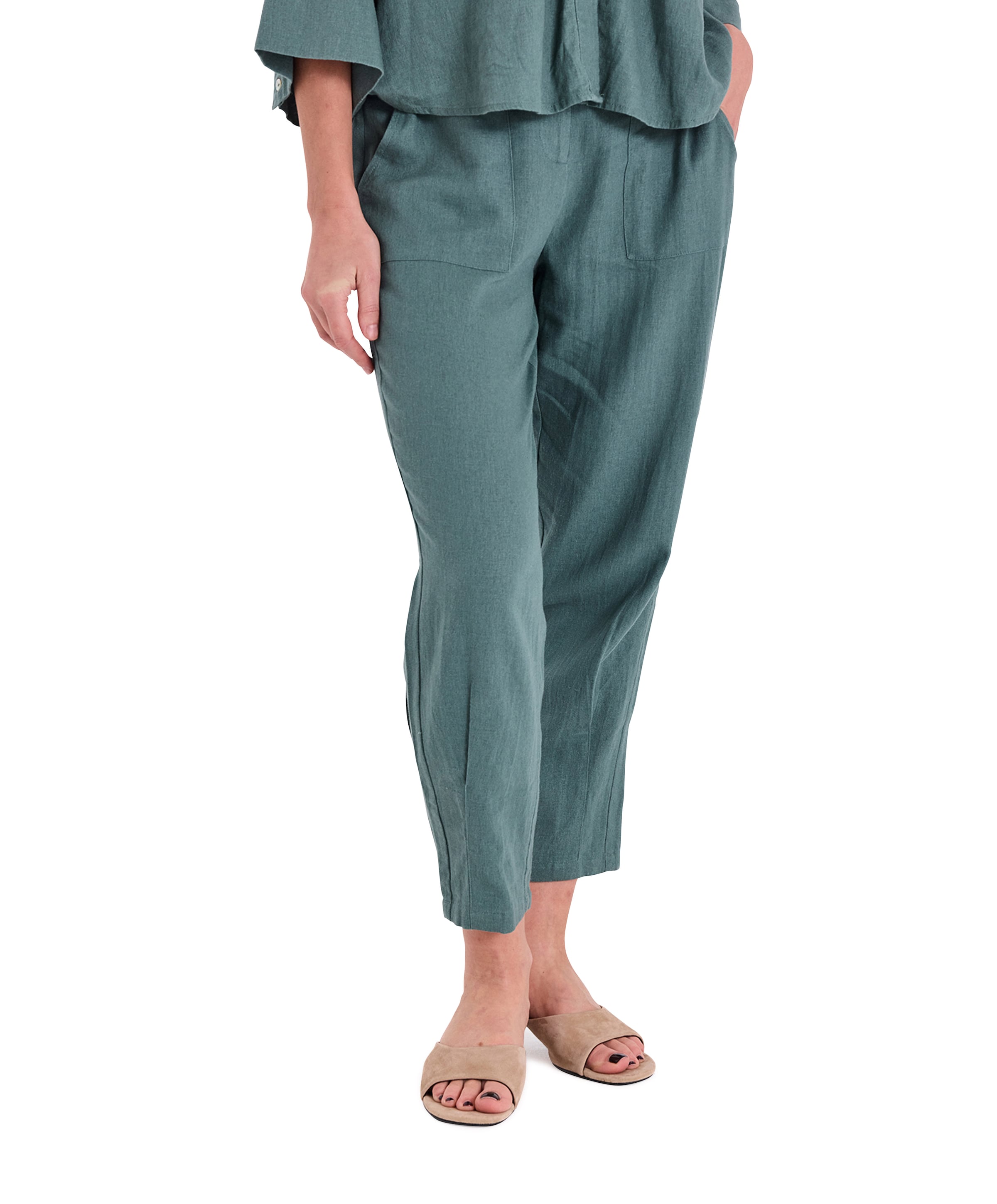 FQLAVA-PANTS dames broek groen